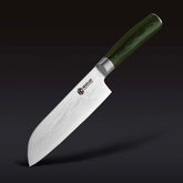 Damascus Steel Santoku Knife, 7"